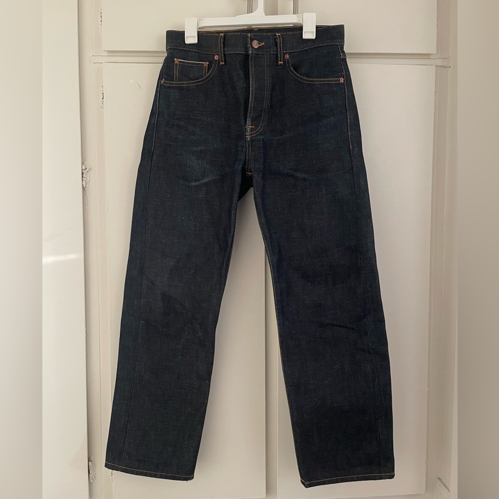 Nudie jeans Japanese selvage denim straight leg jeans in amazing condition